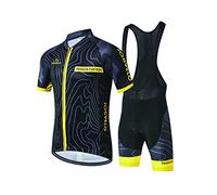 JOGVELO Maillot Ciclismo, Ropa Ciclismo Conjunto Hombre Jersey + Culotes Ciclismo Reflectante Transpirable, M