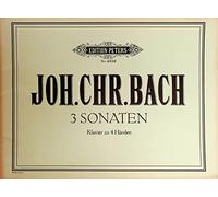 Joh.Chr.Bach 3Sonaten Klavier zu 4 Handen