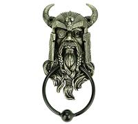Joh. Vogler GmbH Odin - Aldaba para puerta (24 cm), diseño de cabeza vikinga, color multicolor