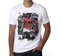 Johan Cruyff - Camiseta blanca para hombre, color blanco, blanco, L