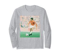 Johan Cruyff En Acción Holanda Argentina Copa Mundial de Fútbol Manga Larga