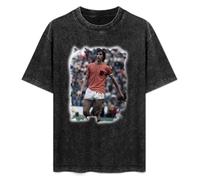 Johan Cruyff Men Black Cotton T-Shirt Print Unisex tee XL