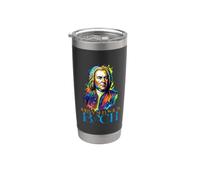 Johan Sebastián Bach Retro Vaso térmico de acero inoxidable de doble pared