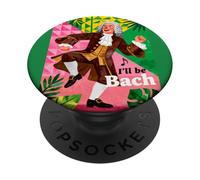 Johann Sebastian Bach Chiste de música clásica PopSockets PopGrip Adhesivo