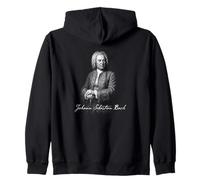 Johann Sebastian Bach Compositor clásico Retrato Sudadera con Capucha