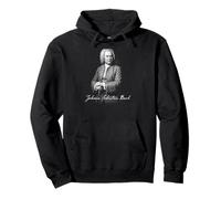 Johann Sebastian Bach Compositor clásico Retrato Sudadera con Capucha
