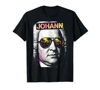 Johann Sebastian Bach Divertido Compositor Retro Pop Art Música Camiseta gráfica económica