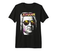 Johann Sebastian Bach Divertido Compositor Retro Pop Art Música Camiseta Premium
