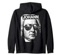 Johann Sebastian Bach Divertido Compositor Retro Pop Art Música Sudadera con Capucha