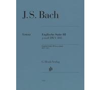 Johann Sebastian Bach: Englische Suite 3 BWV 808 - Piano Sheet Music - Henle Verlag (HN 1703)