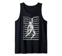 Johann Sebastian Bach Funny Composer Partitura Músico Camiseta sin Mangas
