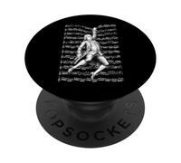Johann Sebastian Bach Funny Composer Partitura Músico PopSockets PopGrip Adhesivo