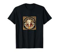 Johann Sebastian Bach Retrato Gráfico Compositor Barroco Camiseta
