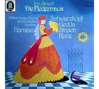 Johann Strauss Jr. , Philharmonia Orchestra , Philharmonia Chorus , Herbert von Karajan , Elisabeth Schwarzkopf , Nicolai Gedda , Rita Streich , Erich Kunz - Die Fledermaus - Dacapo - 1C 149-00 427/28 M