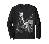 Johann Strauss Piano Compositor Pianista Manga Larga