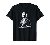 Johann Strauss Wiener Walzer Música Rey del vals Opereta Opereta Camiseta gráfica económica