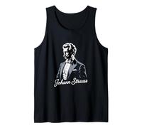 Johann Strauss Wiener Walzer Música Rey del vals Opereta Opereta Camiseta sin Mangas