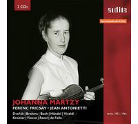 JOHANNA MARTZY - Johanna Martzy: Obras Para Violín / Martzy, Antonietti. Rias-Symphonie-Orchester. Ferenc Fricsay, Dirección [Grabado Entre 1953 Y 1966]