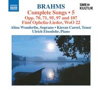 Johannes Brahms Brahms: Complete Songs - Volume 5 (CD) Album (Importación USA)