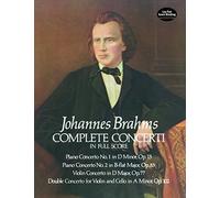 Johannes brahms : complete concerti - orchestre - partition (Dover Orchestral Music Scores)