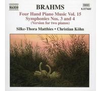 Johannes Brahms Four Hand Piano Music Vol. 15 (Matthies, (CD) (Importación USA)