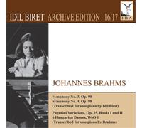Symphonies No3 Op90 & No4 Op98-Paganini Variations Op35 Books 1&3- 6 Hungarian Dances WoO1