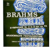 Johannes Brahms , Orchester Der Tonhalle Zrich - Josef Krips - Symphony N 2 In D Major, Op. 73 / Academic Festival Overture, Op. 80 - Concert Hall - M-2208, Concert Hall - M 2208
