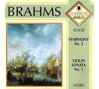 Johannes Brahms - Royal Philharmonic Orchestra London Libor Pesek & Marga Henschel & Monika Henschel (CD Album, 8 Tracks) Symphony 2 & Violin Sonata No. 1 u.a.