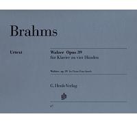 Johannes brahms : waltzes op.39 - piano duet - valses op. 39 - 4 mains - waltzes op. 39 - 4 hands: Instrumentation: Piano, 4-hands