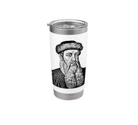 Johannes Gutenberg Impresión Prensa Lectura de libros Vaso térmico de acero inoxidable de doble pared