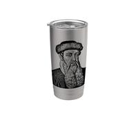 Johannes Gutenberg Impresión Prensa Lectura de libros Vaso térmico de acero inoxidable de doble pared