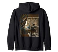 Johannes Vermeer The Music Lesson Sudadera con Capucha