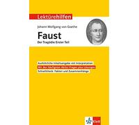 Johannes Wahl Klett Lektürehilfen Goethe Faust Der Tagödie erster (Tapa blanda)