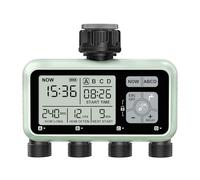Johgee Computadora de riego con 4 Salidas controladas independientemente, Temporizador de riego Digital con Pantalla LCD, Control de riego automático/Manua