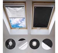 Johgee Protección Solar térmica para Ventanas detecho con Ventosa, Protección térmica para Interiores para Velux Ventanas de Techo - Protector Solar sin taladrar y sin Pegamento 60x78cm