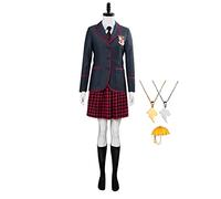JOHLCR Cosplay Trajes Anime The Umbrella Academy Uniforme Costume Outfits Mujer Fiesta De Carnaval Mardi Gras Dress Up Adecuado para Juegos De Escenario, Regalo, Exposición De Cómics,Negro,L