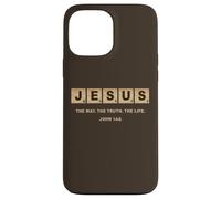 John 14:6 Jesus The Way, Truth, Life Crossword Puzzle Carcasa para iPhone 13 Pro MAX
