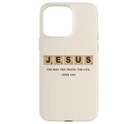 John 14:6 Jesus The Way, Truth, Life Crossword Puzzle Carcasa para iPhone 15 Pro MAX