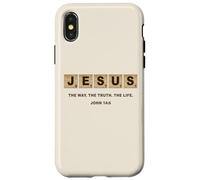 John 14:6 Jesus The Way, Truth, Life Crossword Puzzle Carcasa para iPhone X/XS