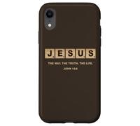 John 14:6 Jesus The Way, Truth, Life Crossword Puzzle Carcasa para iPhone XR