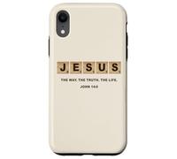 John 14:6 Jesus The Way, Truth, Life Crossword Puzzle Carcasa para iPhone XR