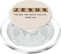 John 14:6 Jesus The Way, Truth, Life Crossword Puzzle PopSockets PopGrip para MagSafe
