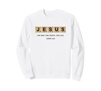 John 14:6 Jesus The Way, Truth, Life Crossword Puzzle Sudadera