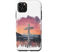 John 3:16 KJV Resurrection Sunday Cross of Jesus Grunge Carcasa para iPhone 11 Pro MAX