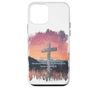 John 3:16 KJV Resurrection Sunday Cross of Jesus Grunge Carcasa para iPhone 12 Mini