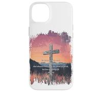 John 3:16 KJV Resurrection Sunday Cross of Jesus Grunge Carcasa para iPhone 14 Plus