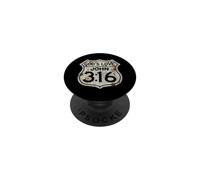 John 3:16 Vintage USA Highway Signo Inspirado en versículo bíblico PopSockets PopGrip Adhesivo