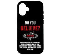 John 3:36 He That Believes Not The Son Shall Not See Life Carcasa para iPhone 16