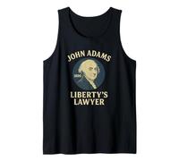 John Adams Liberty's Lawyer 1800 Padre fundador Camiseta sin Mangas