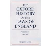 John Baker The Oxford History of the Laws of England Volume VI (Tapa dura)